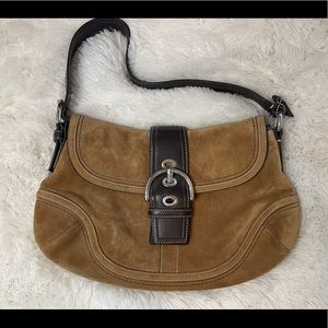 Coach Vintage Suede Leather Hobo Bag